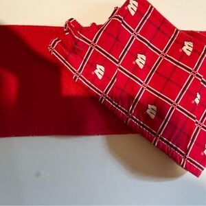 Wisconsin Badgers Flannel, fleece lined Scarf